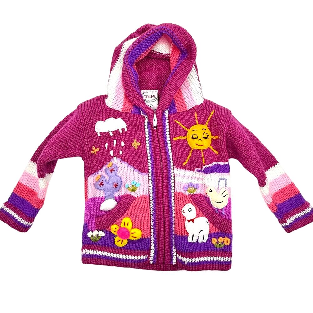 Gaupo Peru Hooded Zip Sweater 12mo